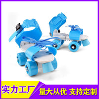 厂家批发四轮溜冰鞋旱冰鞋儿童小孩子滑冰鞋双排轮滑鞋初学暴走鞋