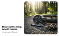 Triple Chainring Crankset With Chain Guard Mountain Bike Crankset Mountain Bike Crank Lever Set Square Taper Crank Lever Set