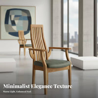 Spindle rear Armchair With Armrests Desk Chair Supportive rearrest timeless Design for Adults, Homeowners, Study Room