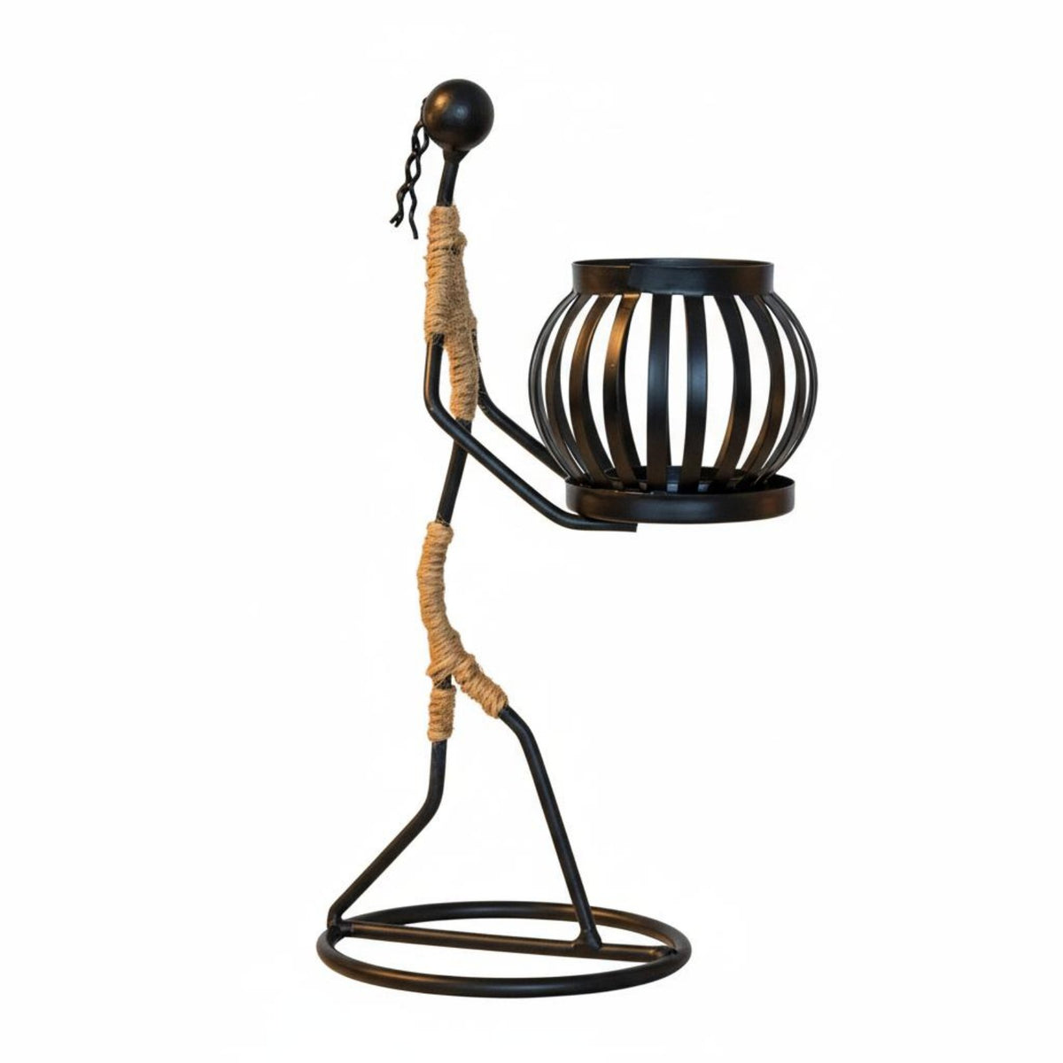 Metal Candle Holder Creative Design Table Centerpiece Candlestick Vintage