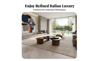 Genuine Leather Upholstery arcd Shell Couch Italian design arcd Sectional Sofa High-Gloss Finish Living Room Furniture Statement Piece for Luxury aficionados, Interior Designers, Homeowners, Villa, Hotel Lobby, Office, Bedroom
