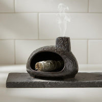 Mini Fireplace Incense Burner Heat-Resistant Ceramic Incense Burner