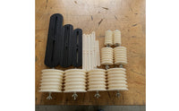 4 Pieces Armature Winding Coil Form Slotted Electric Motor Winding Form Rigid for Workshop