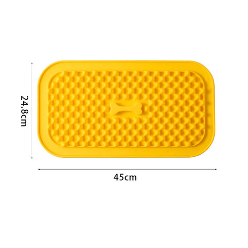 Silicone Slow Feeder Mat Antisuffocate Dog Slow Feeder Plate Easy to Clean