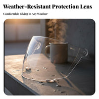 Helmet Visor Anti-Fog Face Visor Crisp Optics for Motorcyclists