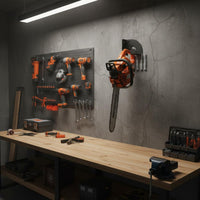 Woodcutting Tool Wall Mount chainsaws Hanger Metal Woodcutting Tool Hanger Versatile Heavy Duty Hook for Workshop, Shed
