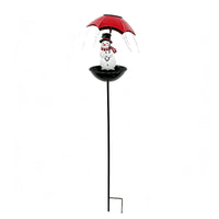 Solar Garden Stake with Umbrella Outdoor Solar Garden Stake Light for Flower Bed