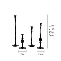 4 Pieces Taper Candle Holders Glossy Candlesticks with Round Bases Elegant Candlestick Holder for Homeowners