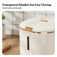 Food-Grade Material Rice Storage Container Large Capacity Rice Storage Bin Single-Press Access Lid for Kitchen, Countertop