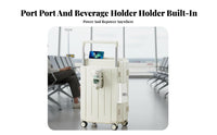 Multifunctional Luggage Wide Stable Handle Hardside Carry-on Lightweight