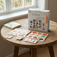 Smooth Shadow Matching Puzzle Color Recognition Wooden Matching Puzzle Fine Motor Skills Toy Educational for Toddlers, Preschoolers, Kindergarteners, Home, Classroom, Daycare