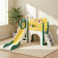 Slide and Climber Playset Versatile Freestanding Slide Playset Play Center for Young Children, Kids, Playroom, Backyard, Apartment