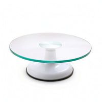Rotating Cake Turntable Clear Decorating Turntable Smooth for Home Bakers