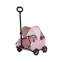 Pet Stroller with Telescopic Handle Lightweight Foldable Pet Stroller Sturdy