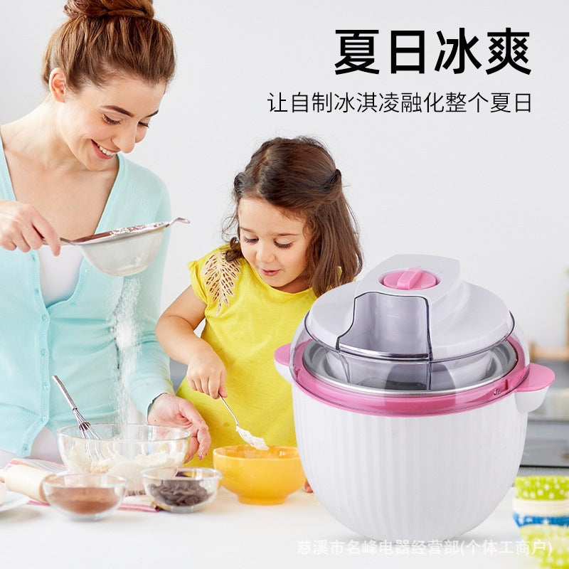 Compact Automatic Ice Cream Maker for Home Use, 1.5L, EU Plug
