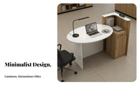 Single Person Office Desk Space-Saving Computer Table Modern Design Sturdy Construction for Bedroom