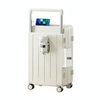 Multifunctional Luggage Wide Stable Handle Hardside Carry-on Lightweight