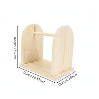 Wooden Ribbon Rack Sturdy and Yarn Spool Holder Portable Creative Craft Thread Stand for Florists, Flower Shop