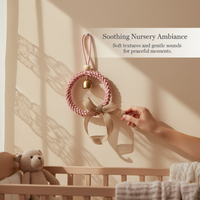 Nordic Style DIY Woven Wind Chime Wall Hanging Decor for Home & Kids' Room, Gift Idea