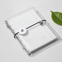 Transparent M5 3-Fold Loose-Leaf Planner with Card Storage