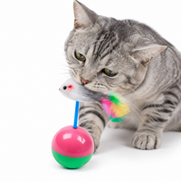 Interactive Cat Toys, 2 Pieces of Smart Polymer Birds with Weighted Base, for Kittens and Adult Cats