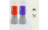 2 Pieces Compact Stamp with Motif Cylindrical Self-Inking Stamp with Ink Pad Round Ready to Use for Stationery Lovers, Planners, Notes, Desks