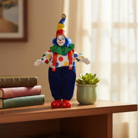 Ceramic Clown Doll Collectible Ceramic Clown Figurine High Quality for Shelf