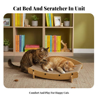 Cat Scratcher Lounge Versatile Function Sisal Cat Scratcher Lounge Pet Furniture Natural Materials Long-Lasting