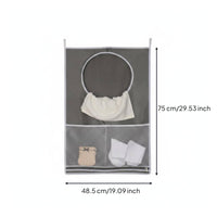Hanging Laundry Hamper Multi Pocket Design over Door Laundry Bag Easy to Install