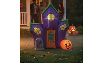 Inflatable Haunted House Outdoor Haunted House Yard Inflatable for Trick-or-Treaters, Lawn
