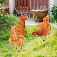 Acrylic Chicken Garden Yard Art Decorative Stake