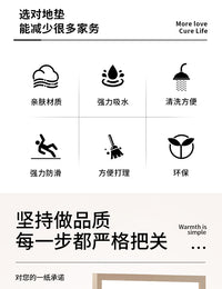 卡通浴室地垫硅藻泥强吸水厕所门垫复古淋浴房洗手台耐脏防滑软垫 60*90cm【一冲即可】 硅藻泥-牛仔看报狗