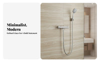 Thermostatic Shower Mixing Mixing Unit | Clear Temperature Markings, Modern Minimalist Design, Thermostatic Shower Mixer mixing unit, for washroom