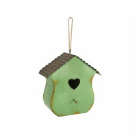 Metal Birdhouse Indoor and Outdoor Use Hanging Birdhouse Gift Idea Pet Shelter for Garden, Patio