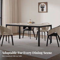 Upholstered Armchair Minimalist Design Dining Chair Modern Aesthetic