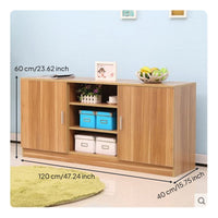 Contemporary Television Cabinet Sturdy Construction Sleek Wooden TV Cabinet Wear-Resistant Surface Entertainment Center with Storage for Bedroom