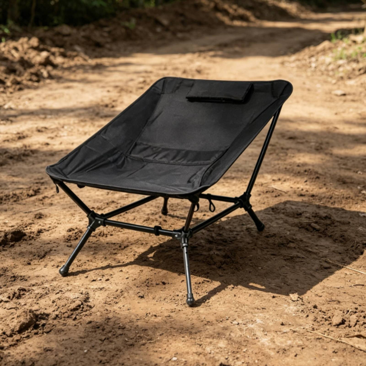 Folding Camping Chair Non-Slip Low Profile Outdoor Chair Portable for Balcony