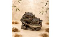 Resin Landscape Ornament Chinese-Style Home Accent Antique Finish