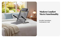Adjustable Bed Lounger with Armrests Foldable Design Adjustable Floor Lounger