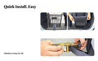Front Cycle Pet Basket Safety Leash Front Mount Pet Basket Bike Dog Carrier Quick Release Small Dog Bike Seat Breathable Mesh