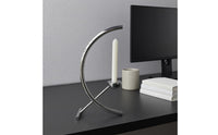 Taper Candle Holder Modern Metal Candlestick Holder Silver Finish Home Decor