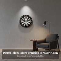 Throwing Board Set and Odorless Professional Dartboard Set Easy to Hang