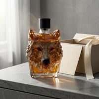 Wolf Head Bottle Decorative Wolf Statue Decanter Collectible