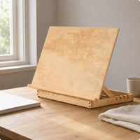 Foldable Wooden Easel Desktop Adjustable Drawing Board Angled for Sketching