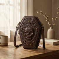 Crossbody Bag Hard-Sided Gothic Handbag Adjustable  Bag for Goths, Cosplayers, Concerts, Cosplay