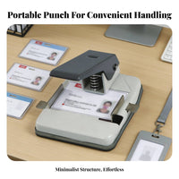 Access Card Slot Punch Lightweight Access Card Puncher Portable Identification Hole Puncher for Crafting, Events