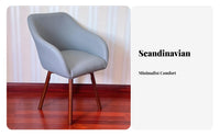 Upholstered Shell Chair Nordic design Indoor Furniture Comfortable Multi-Purpose for Students, Interior Decorators, Bedroom