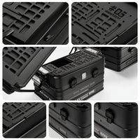 Matte Black Aluminum Storage Box Long-Lasting Camping Storage Box Heavy-Duty Case Hard-Shell for Campers, Overlanders, Outdoor Enthusiasts, Overlanding