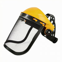 Yellow Safety Face Guard Lightweight Adjustable Face Guard Debris Protection