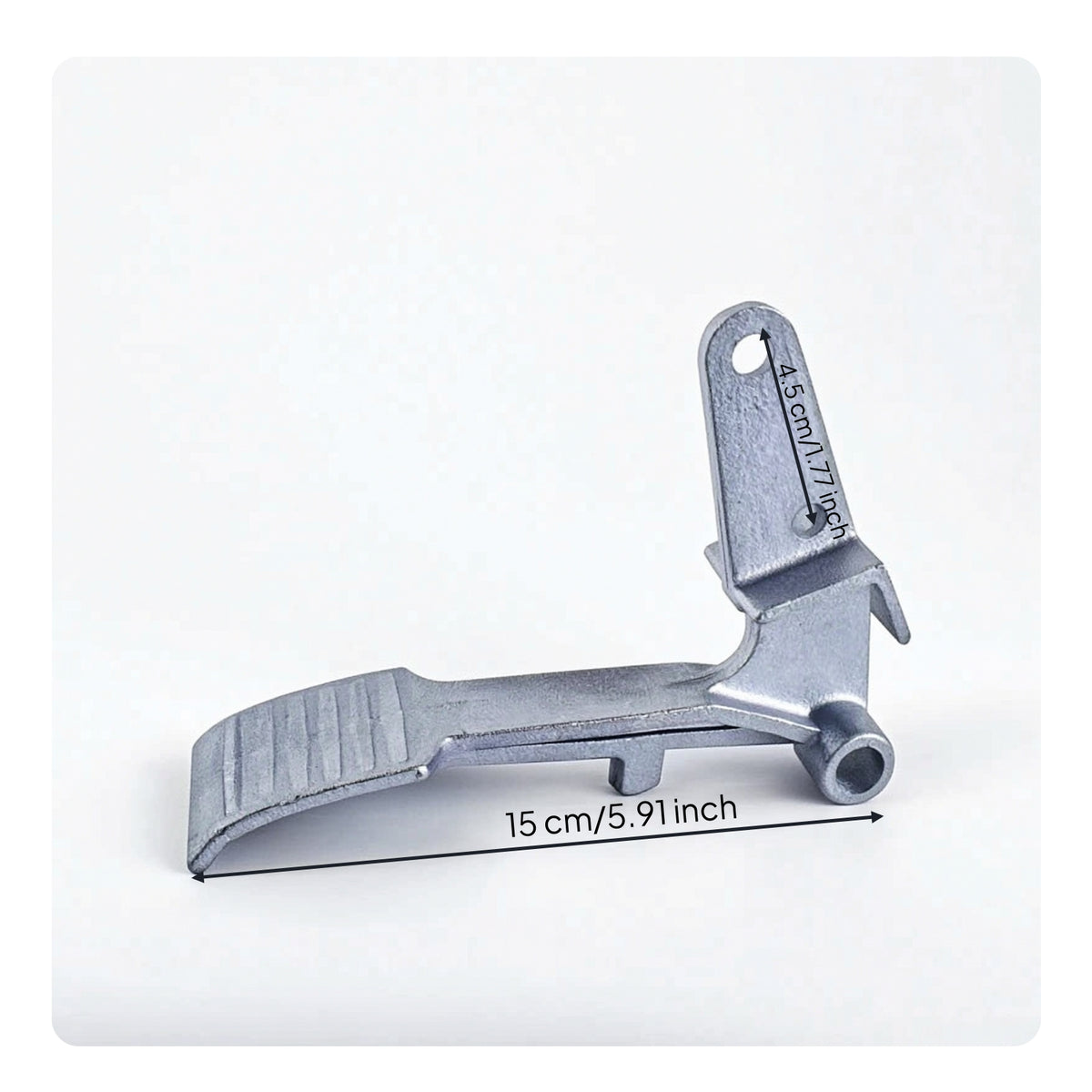 Aluminum Tire Changer Pedal Plate Easy to Install Pedal Plate with Bracket Grippy Lightweight for Auto Repair Shops